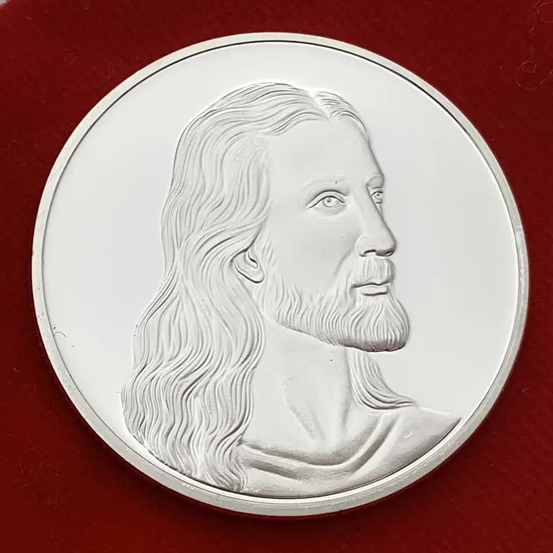Рельефная памятная монета с изображением Иисуса художественные подарки для