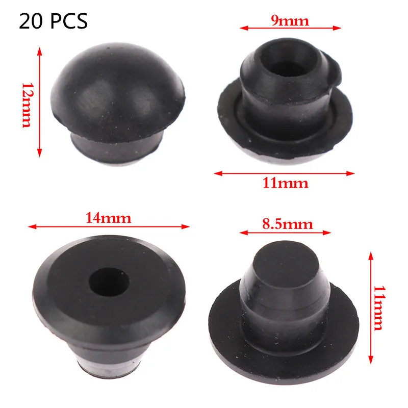 20pcs Floor Jack Plugs Floor Jack Oil Filler Plugs Rubber Hydraulic