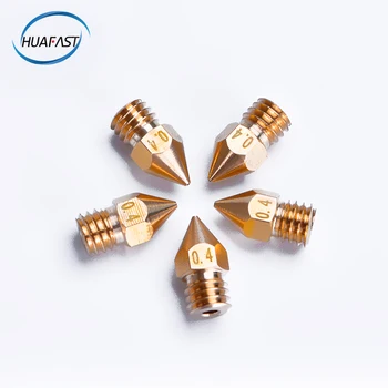 

5pcs 3D printer nozzle 0.2 0.3 0.4 0.5 0.6 0.8 1.0 1.2 1.5mm 3D printer Accessories mk7 mk8 nozzle Part brass Copper 1.75mm