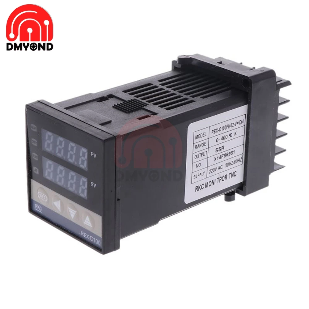 

REX-C100 Digital PID Temperature Control Controller Thermostat Relay Output 0 to 1300C