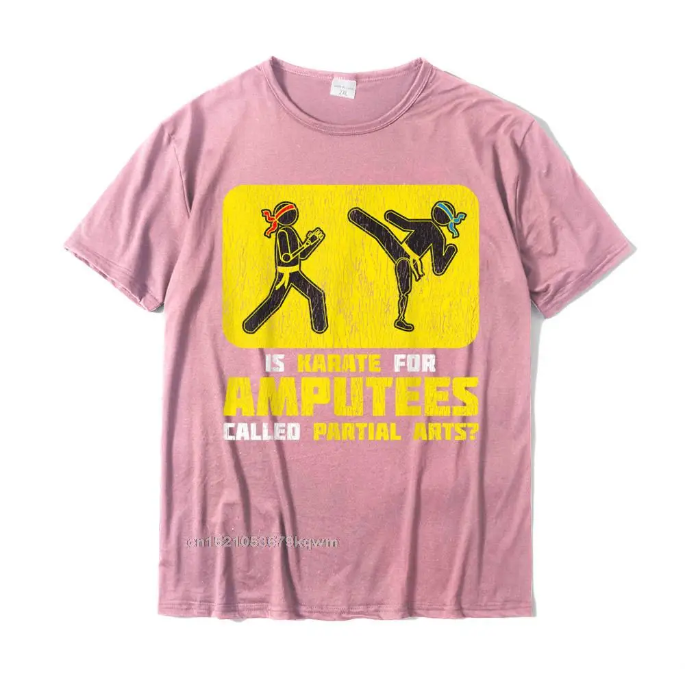 Summer Crewneck T Shirts VALENTINE DAY Tops Tees Short Sleeve High Quality Pure Cotton Simple Style Tops & Tees Design Mens Amputee funny shirt gift idea humor quote Karate joke T-Shirt__3968 pink