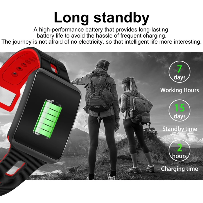 GT98 Смарт часы Bluetooth 4,0 браслет для измерения артериального давления сердечного ритма водонепроницаемые спортивные часы для мужчин и женщин TFT Smartwatch TF1 обновление