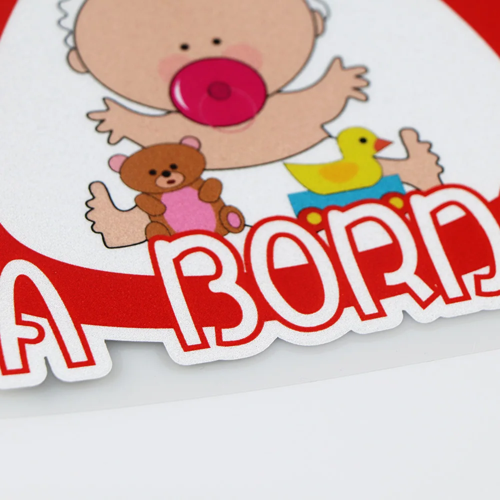 YOJA 14 1 х13 см Милая мультяшная Автомобильная наклейка BEBE A Board Предупреждение ющие