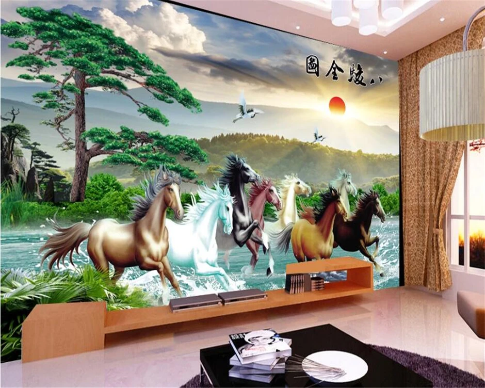 Пользовательские обои beibehang 3d Huangshan приветственная песня Bajun полная картина для