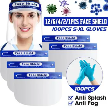 

1/5/10Pcs Protective face mask, transparent, isolated screen, anti-fog, anti-splash, anti-fog, full-face mask
