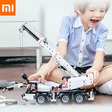 Xiaomi детская игрушка строительный блок инженерный кран Xiomi игрушка строительный блок инженерный кран 360 градусов вращение консоль для детей