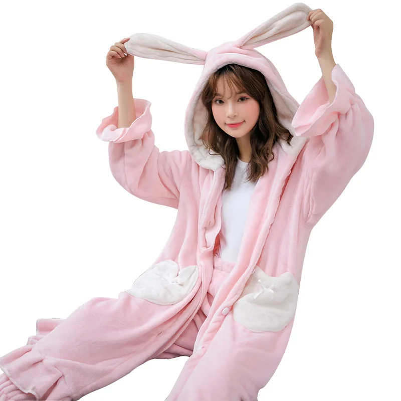 Женские пижамные комплекты; зимние пижамы; фланелевая плотная теплая Женская одежда для сна; домашняя одежда для мамы и семьи; одежда для сна для родителей и детей - Цвет: M04