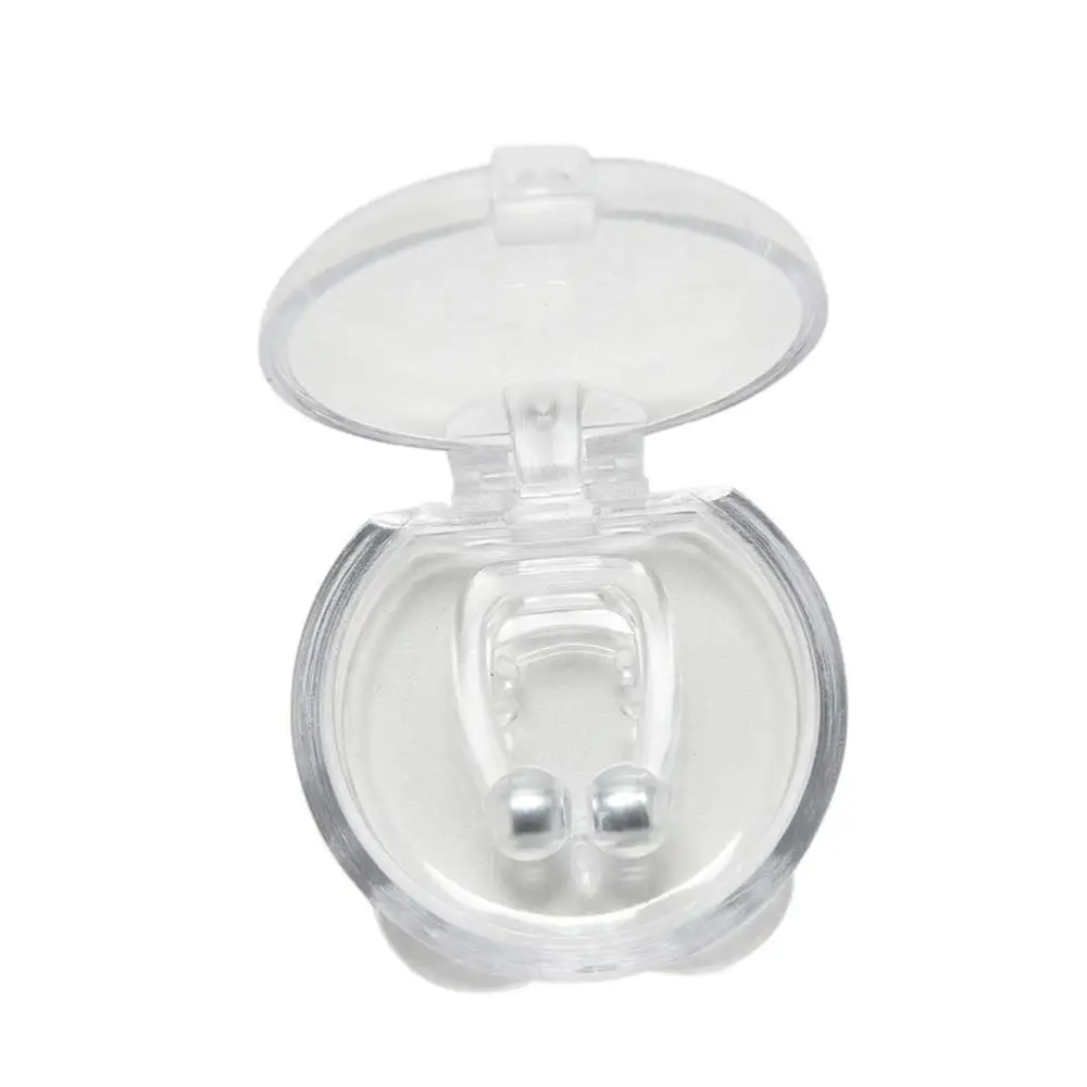 

Silicone Magnetic Anti Snore Stop Snoring Nose Clip Sleep Tray Sleeping Aid Apnea Guard Night Device with Case