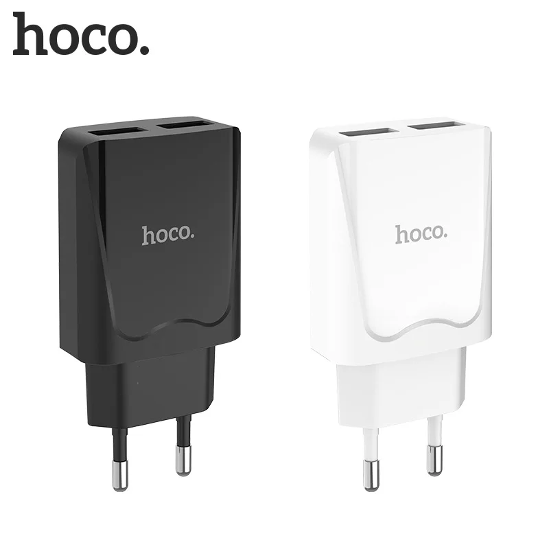 

HOCO C52A USB Charger for iPhone X 8 7 iPad Dual Port Charger EU Plug Adapter Mobile Phone Charger for Samsung Xiaomi Huawei
