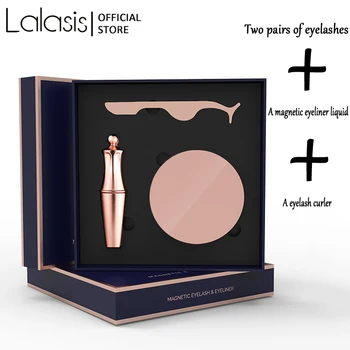 

Lalasis Magnetic Eyelashes 3d Eyeliner Set Natural Long False Mink Eye Lashes Wholesale In Bulk Reusable Beauty Make Up Tool