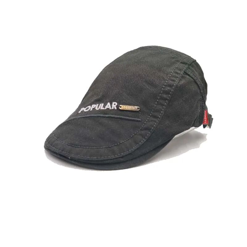 

XEONGKVI Europe America Embroidery Letters Line Visors Caps Autumn Winter Cotton Hats For Men Brand Peaked Cap Casquette