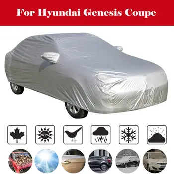 

Car Cover MPV Outdoor Anti-UV Sun Shade Rain Snow Scratch Protection Windproof Cover For Hyundai Genesis Coupe