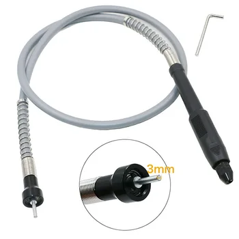

Profession Grinder Flexible Shaft Soft Flex Shaft with 0.3-3.2mm Drill Chuck Handle For Dremel 3000 Electrical Tools Accessories