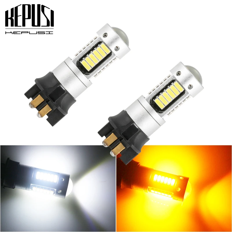 2x Canbus PW24W PWY24W светодиодный свет 6 Вт 4014 фонарь поворота DRL дневные ходовые огни для