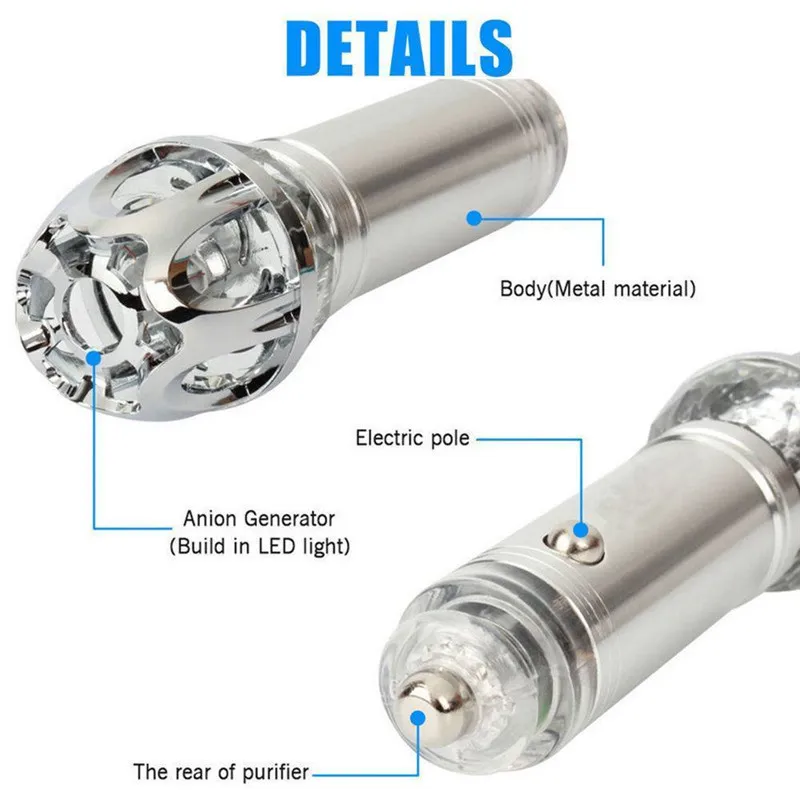 Автомобильный очиститель воздуха ионизатор-воздухоочиститель автомобильный ионный освежитель воздуха и Устранитель запахов удаление сигарет дым Автомобильный увлажнитель воздуха
