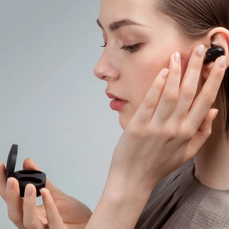 Дешево Xiaomi Redmi Airdots Bluetooth наушники 5,0 TWS DSP активное шумоподавление Спорт Handsfree игровая гарнитура AI управление с микрофоном