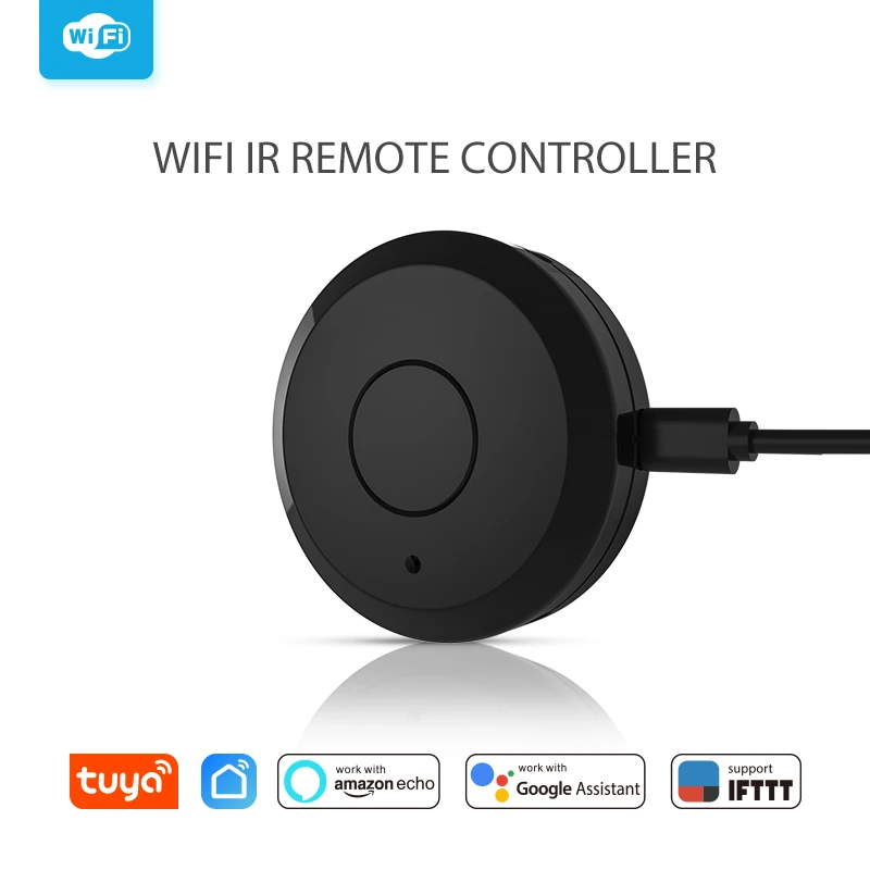 

Tuya Smart WiFi IR Remote Controller For TV Air Conditioner APP Voice Control Works With Google Alexa Home Smart