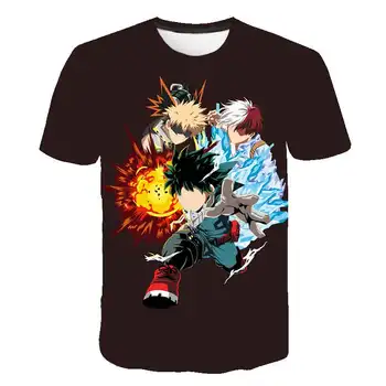 

2020 New Anime My Hero Academia T Shirt Men T-Shirts Women 3D Sweatshirt 3D Print All Might Tops Hip Hop O Neck Pullover