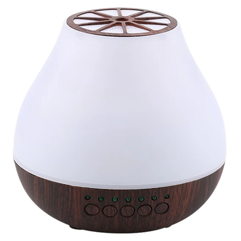 Dark Wood Grain 400 мл ароматерапия машина синхронизации бесшумный увлажнитель воздуха туман количество распылитель эфирного масла для дома и офиса красочные ночные - Цвет: Dark Wood Grain