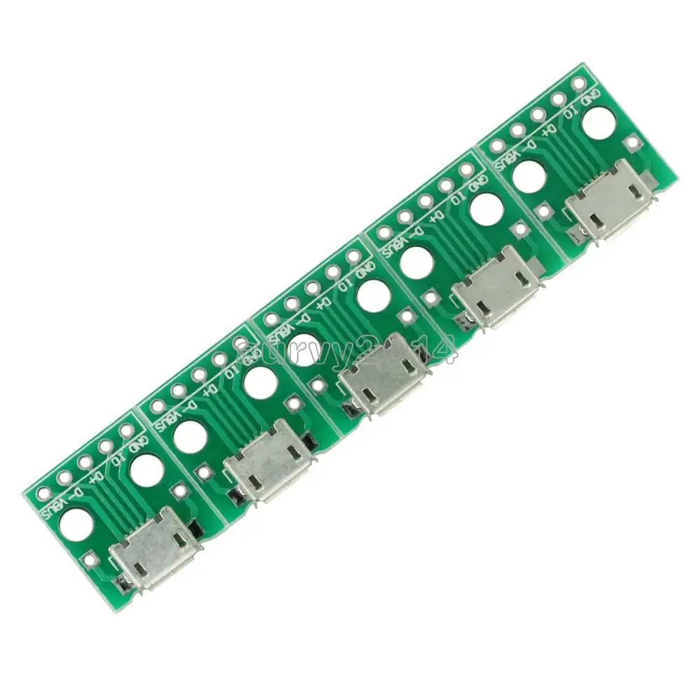 10 шт. адаптер MICRO USB Для DIP адаптера 5 контактный женский разъем Фотографическая