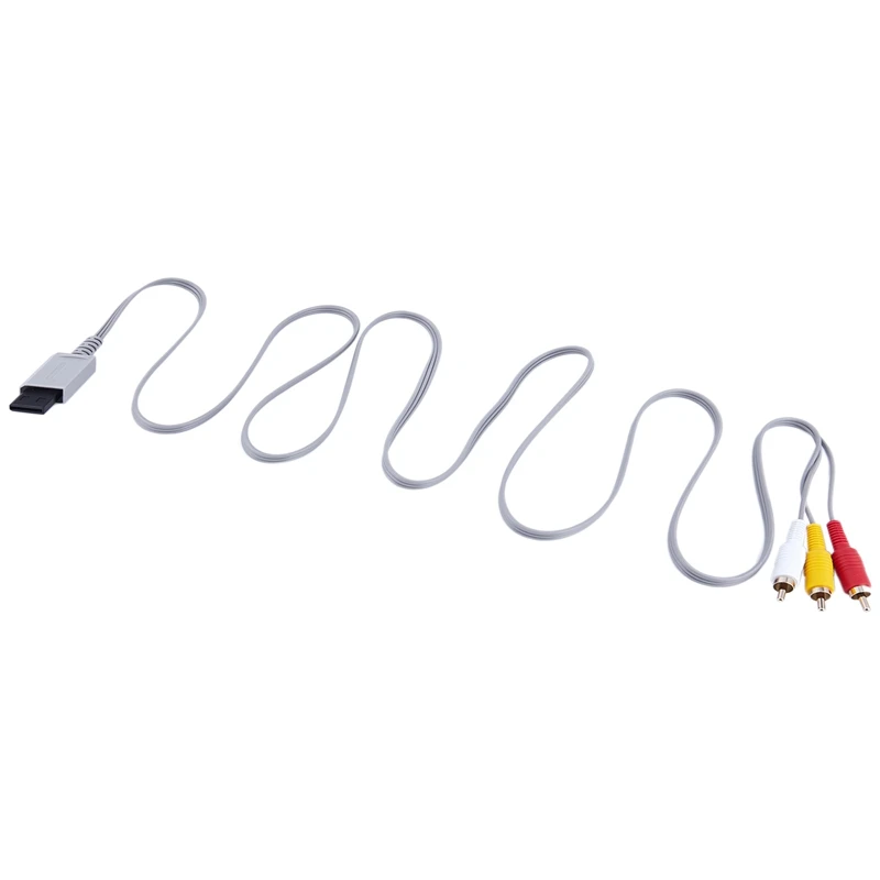 Аудио Видео AV композитный 3RCA кабель Шнур Разъем для игровой консоли nintendo wii