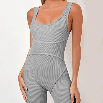 

hirigin Women Sleeveless Tracksuit Skinny Playsuits Jumpsuits 2020 Summer Ladies Homewear Sexy Clubwear Workout Fitness Romper
