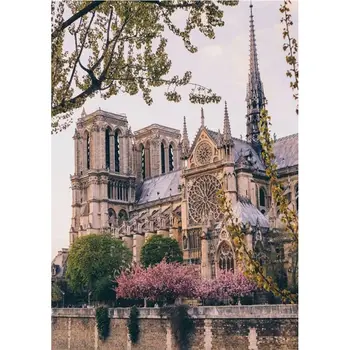 

4Sets/Pack Villa House 5D DIY Diamond Painting 30*40cm Kits Full Drill Rhinestone Embroidery Cross Stitch Home Decor Craft