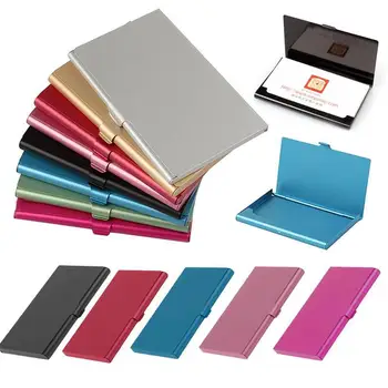 

Office Supplies Aluminum Business Card Case Credit Holders Portable Case Box Holder Business Card Case