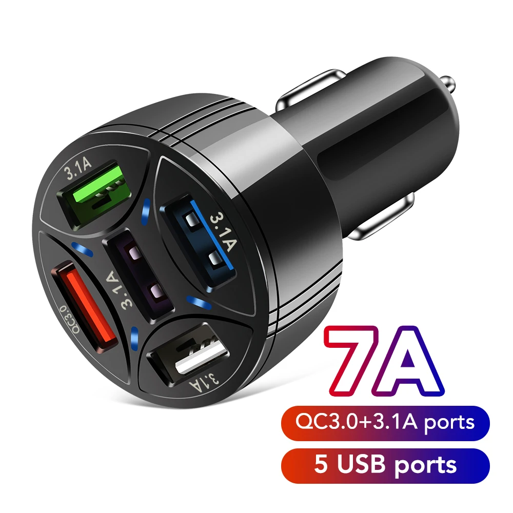 5 Ports USB Car Mobile Phone Charge Adapte for VW Polo Passat B5 Golf 4 6 Jetta Mk6 Tiguan CrossFox Plus Eos Scirocco | Автомобили и