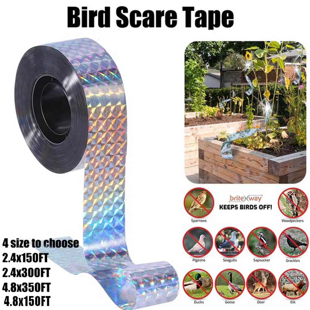 Anti Bird Tape Bird Scare Tape Audible Repellent Fox Pigeons Repeller