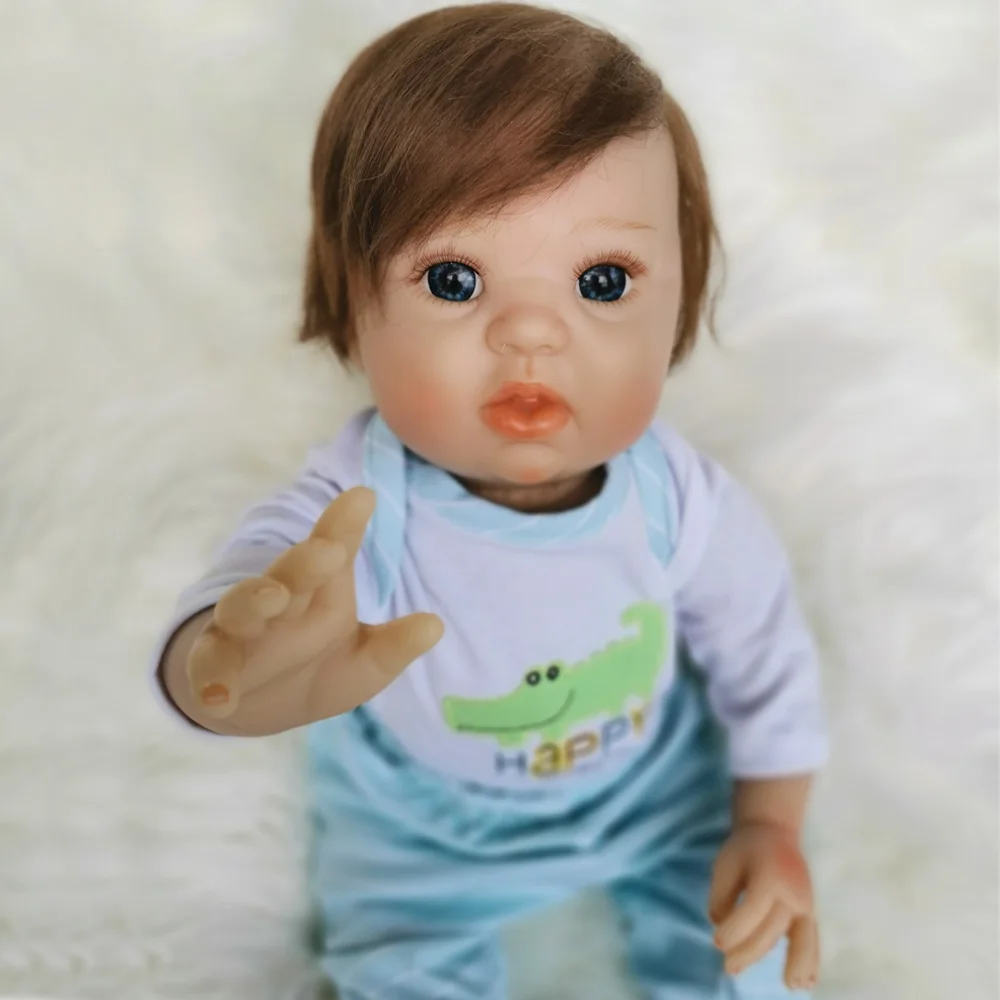 Bebe Кукла Новорожденный 20 см мягкий силикон-Виниловый новорожденный мальчик кукла Boneca reborn игрушки для детей подарок мягкое прикосновение