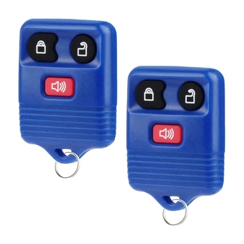 

2 Pcs Key Fob Keyless Entry Remote for Ford-Blue