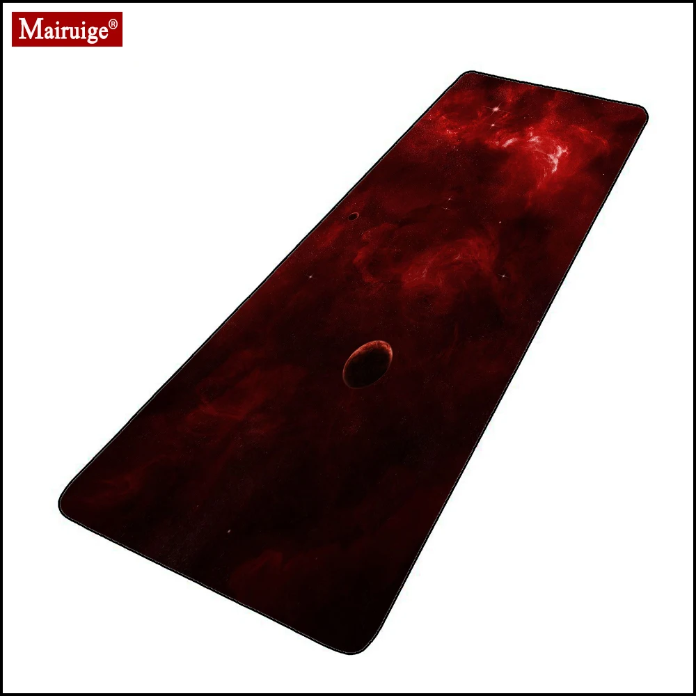 

Starry Universe Black and Red Mouse Pad XXL Gamer Desk Mat Computer PC Large Gaming MousePad 90x40cm for Laptop Table Pads
