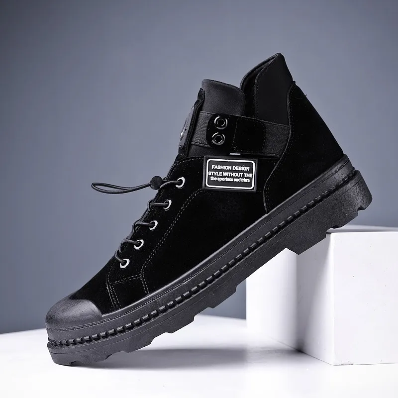 Casual Tooling Boots Men's Autumn New Boots Korean Version Of The Wild Casual Sports High-top Set Foot Shoes Zapatos De Homre