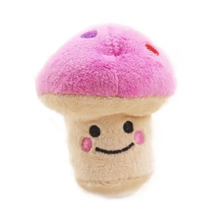 Mushroom pink Игрушки для домашних животных Прямая поставка от производителя интересные novelty2017 новая собака игрушки животные жевательная игрушка-пищалка для щенков визгливый плюшевый звук милые фруктовые и овощные конструкции 11,13 - Цвет: Mushroom pink