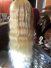 Ishow 613 rubia peluca con malla Frontal 13x4 transparente peluca Frontal de encaje Pre arrancado 28 30 pulgadas brasileño de la onda del cuerpo pelucas de cabello humano