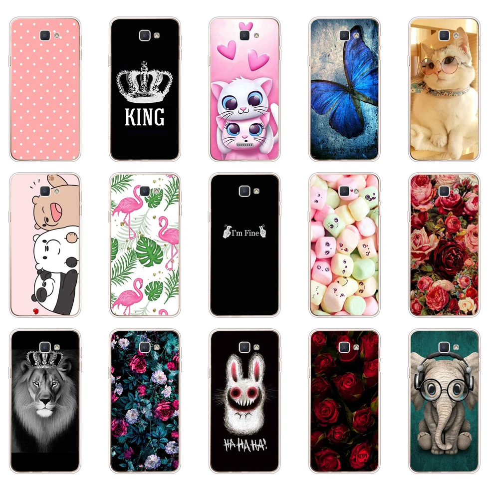 Copertura Posteriore Per Samsung Galaxy J7 Prime Silicone Tiger Cassa Del Telefono Per Samsung J7 Prime Neo Tpu