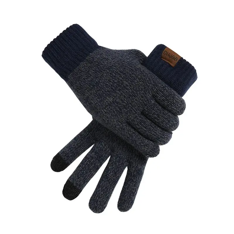 3 Pcs/set Unisex New Double-sided Color Matching Scarf Autumn Winter Fashion Men Women Simple Thickening Hat Gloves Set