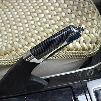 

Universal Black Red Luxury Car Hand Brake Protector Decoration Cover Carbon Fiber Automobiles Interior Handbrake Grips Accessory