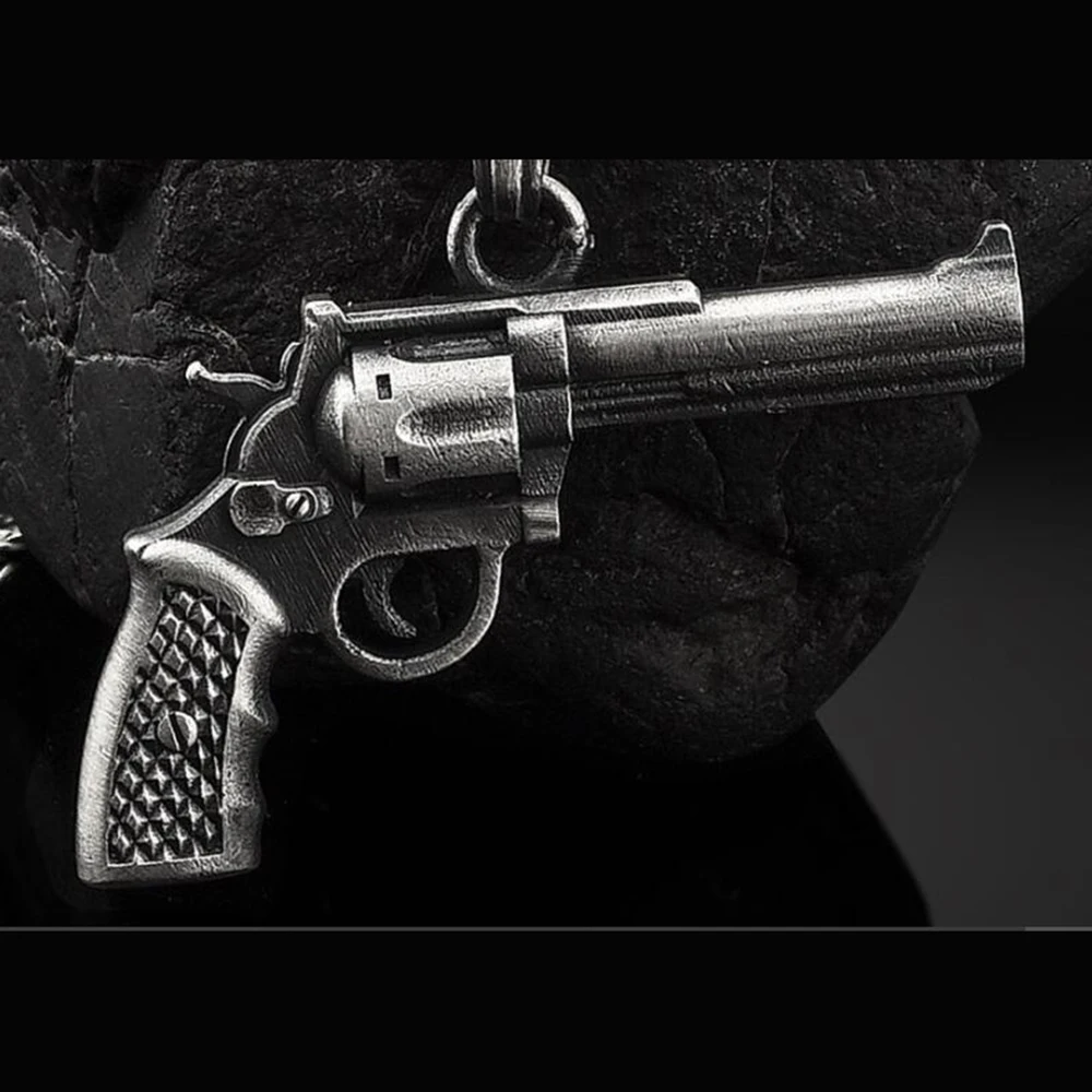 Мужское ожерелье-револьвер в стиле ретро подвеска аксессуары мужское ожерелье