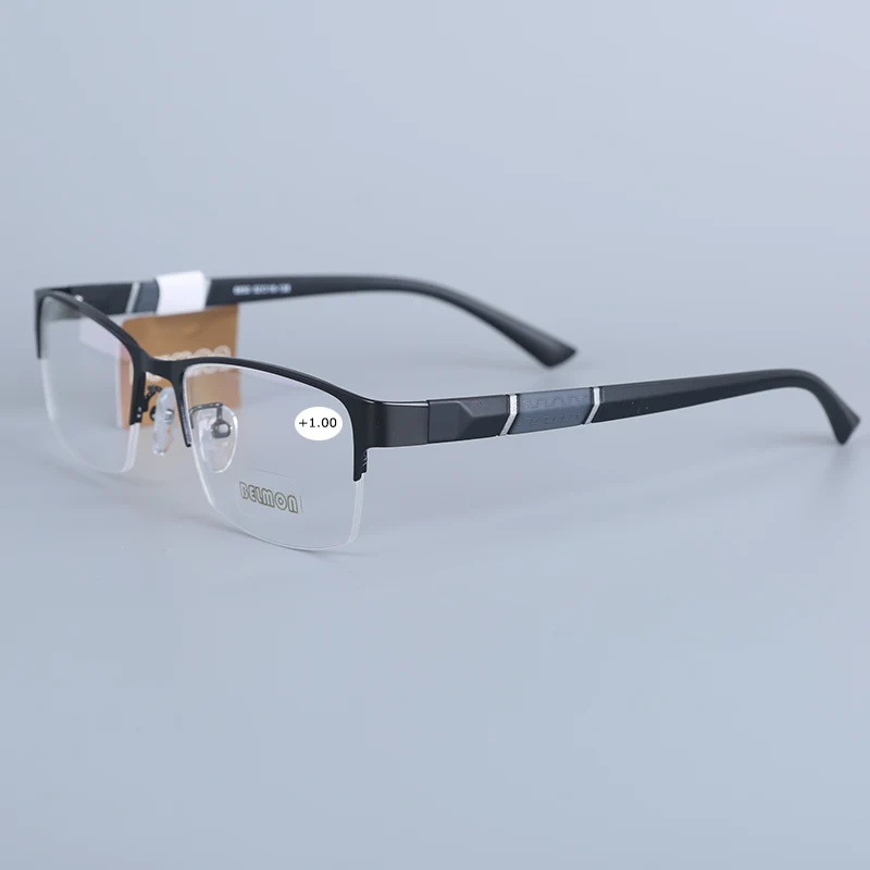 Belmon очки для чтения Для мужчин Для женщин половинной оправой, оправа, диоптрий очки мужские пресбиопические очки+ 1,0+ 1,5+ 2,0+ 2,5+ 3,0+ 3,5+ 4,0 RS611 - Цвет оправы: 8850-1-black