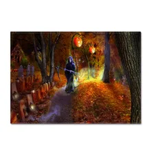 3D Хэллоуин противоскользящая кухня столовая комната камин пол коврик фланелевые ковры прочный Хэллоуин вечерние домашние декоративные коврики