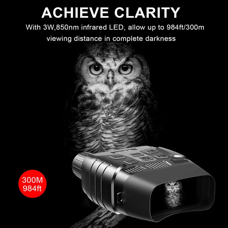 Night vision infrared infrared binoculars NV3180 with LCD display digital camera photo video recording waterproof for hunting