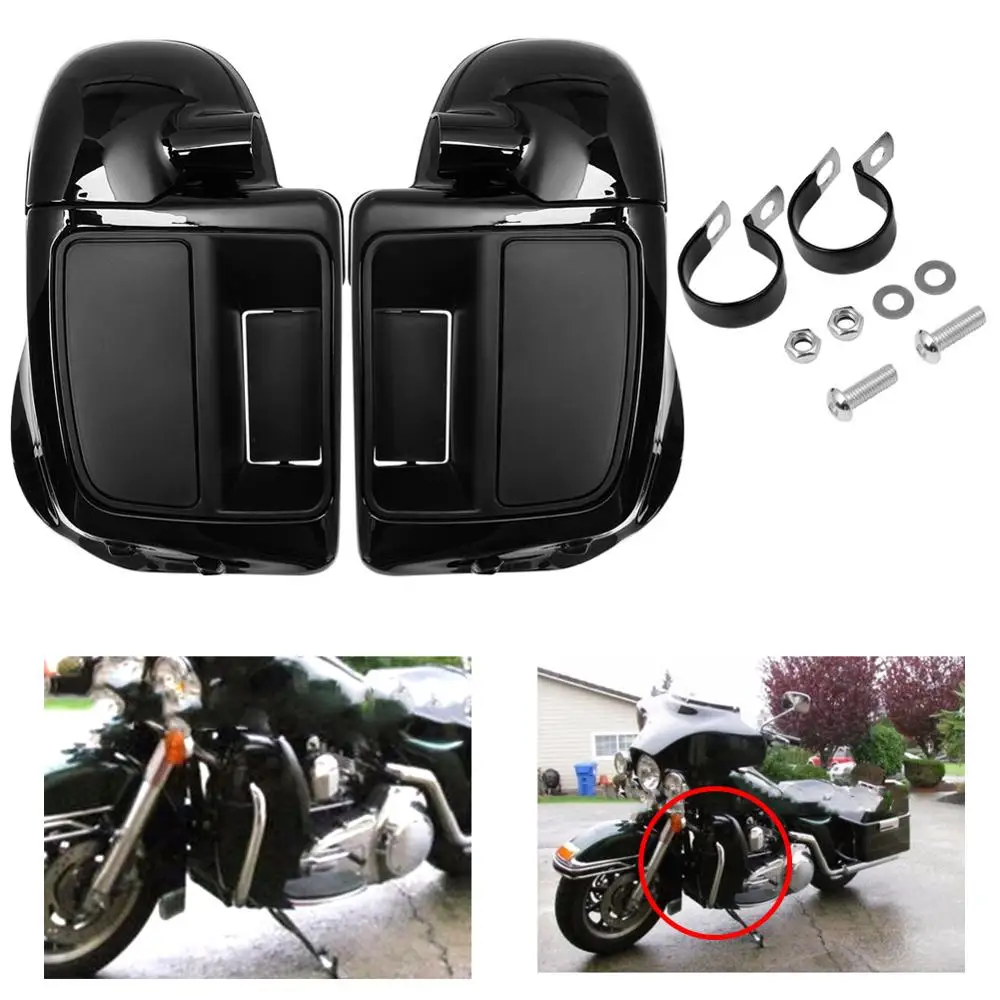 Кафе Racer Мотоцикл Нижняя вентилируемая нога обтекатель перчатки оборудование