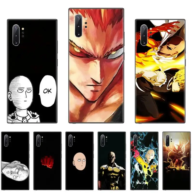 Милый чехол для телефона One Punch Man Japan anime Bling Samsung Galaxy S8 S9 S10 Plus Lite S10E Note 3 4 5 6 7 8 9 10 Pro |
