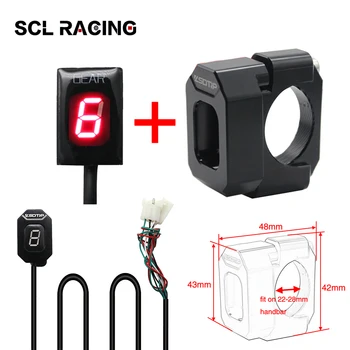 

Motorcycle 6 Level Gear Indicator Digital Gear Counter With Bracket Support For Aprilia RS125 RSV MILLE tuono RSV4 caponord 1000