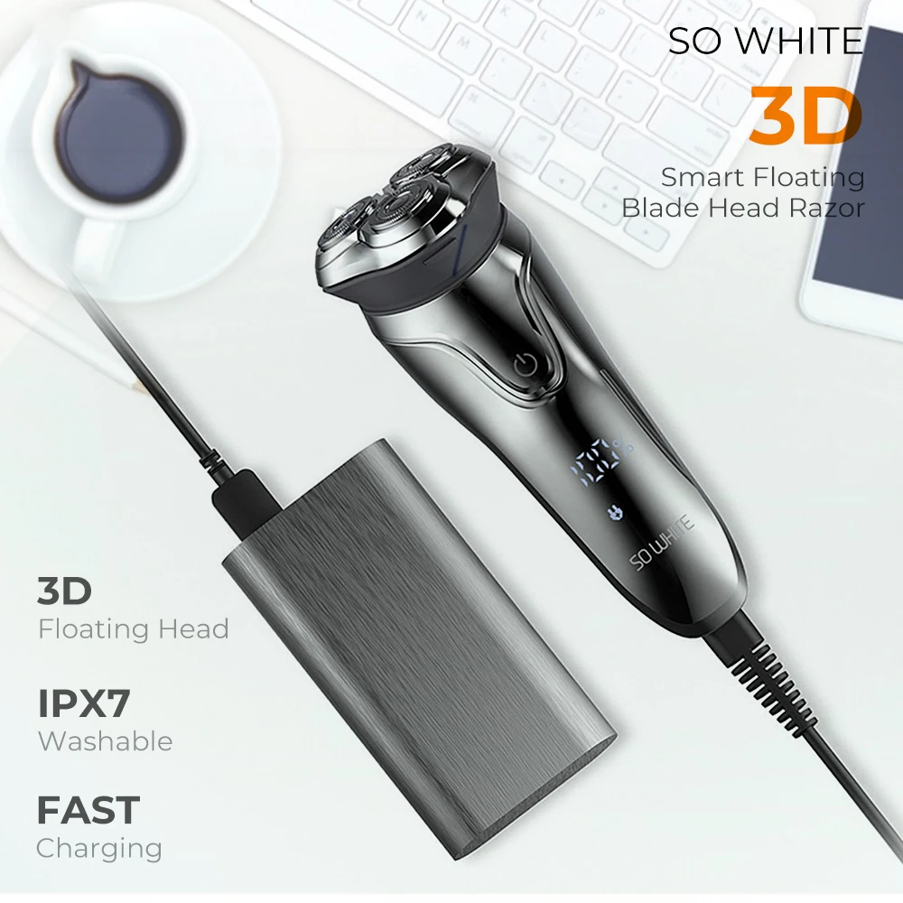 Бритва SOOCAS электробритва бритва со светодиодным дисплесветодиодный триммер с USB