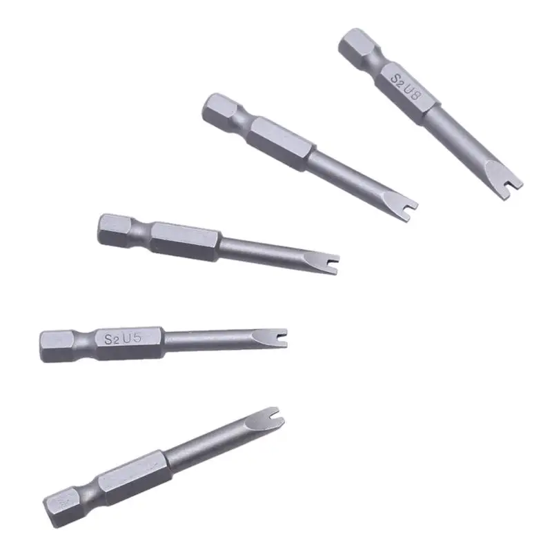 Drillpro 5 шт. 50 мм 1/4 дюйма шестигранный, магнитный u-образный Магнитный отвертка Биты