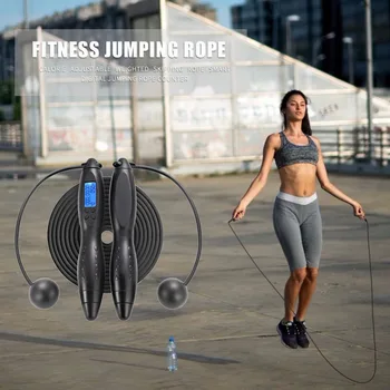 

Jump Skipping Ropes Multifunction Exerciser Equipments Gym Training Digital Counting With Calories Counter Timer Weight Exercise