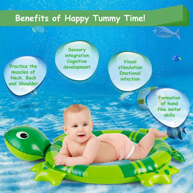 Tapis d'eau pour bébé, coussin gonflable, tapis de jeu d'eau pour  nourrissons en bas âge, éducation précoce, jouet de développement pour bébé,  jouets d'été amusants - AliExpress